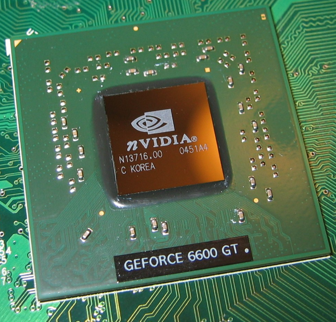 图 1- 2 GeForce 6600GT（NV43）GPU 图片